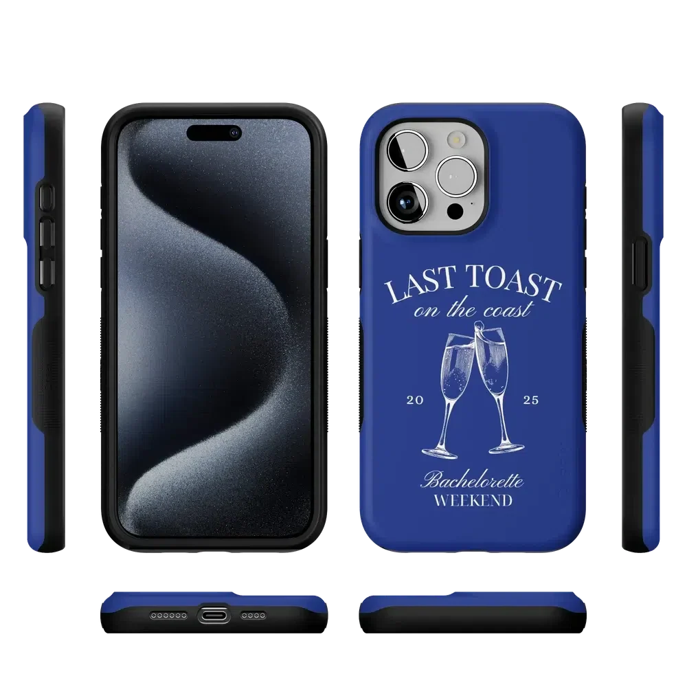 Last Toast | Blue Coastal Bachelorette Case