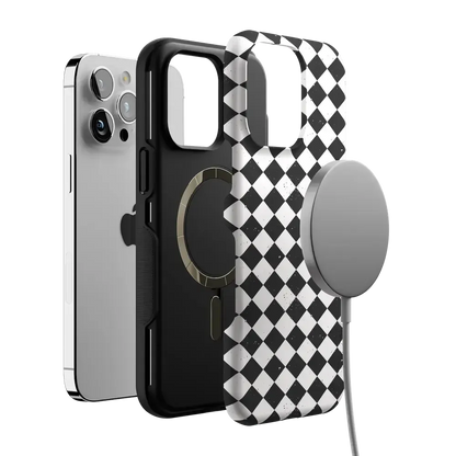 Salem's Hex | Black & White Checkered Case