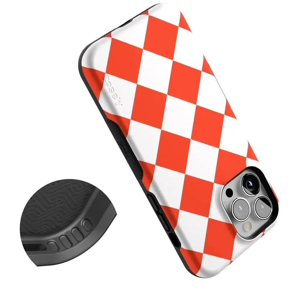 Red Checkerboard | High Contrast Design Case