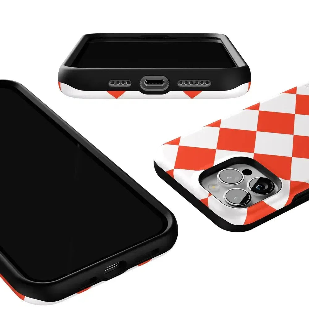 Red Checkerboard | High Contrast Design Case