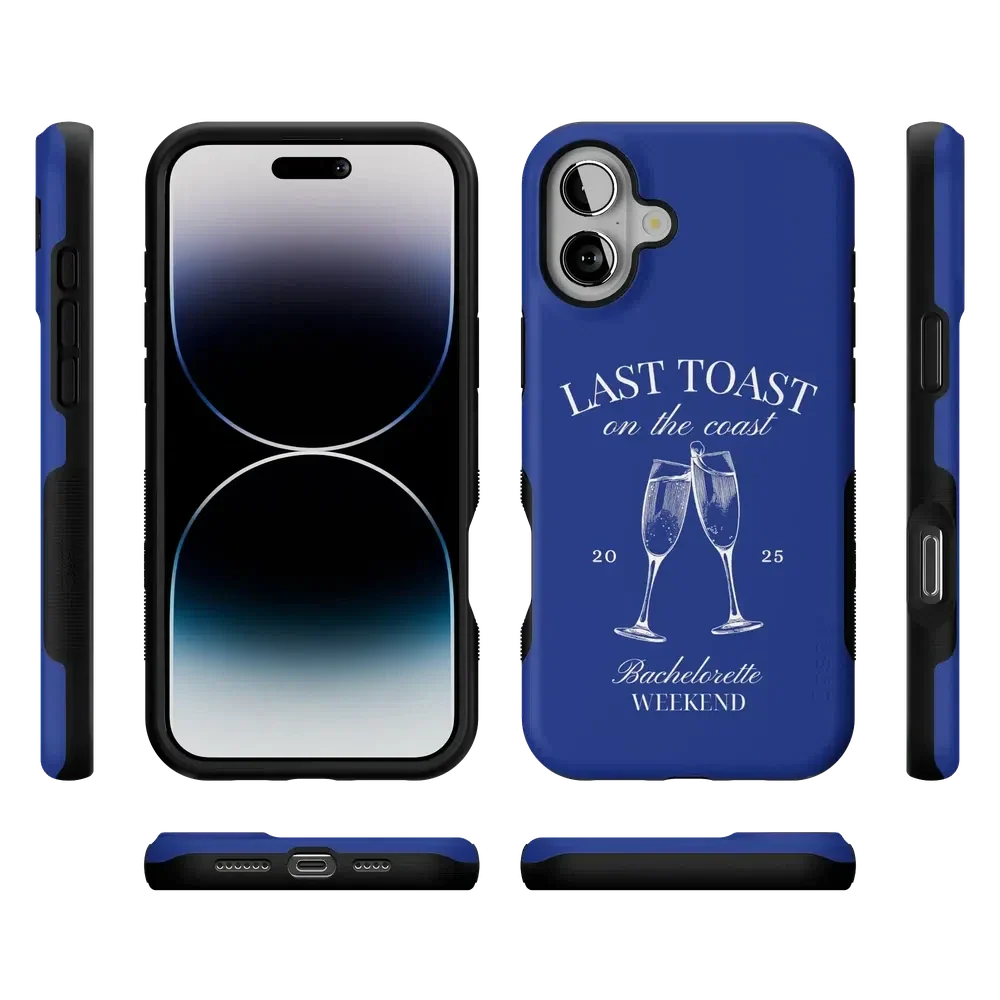 Last Toast | Blue Coastal Bachelorette Case