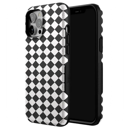 Salem's Hex | Black & White Checkered Case