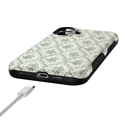 Sage Tapestry | Floral Vines Case