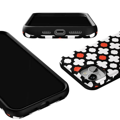 Red Lattice Tile | High Contrast Design Case