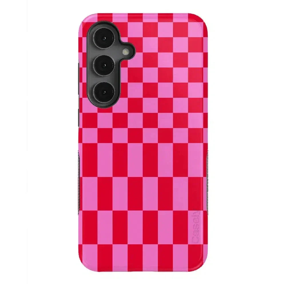 Vibe Check | Pink Checkerboard Case