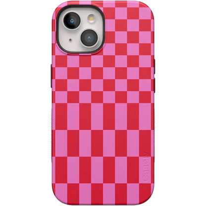 Vibe Check | Pink Checkerboard Case