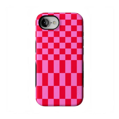 Vibe Check | Pink Checkerboard Case