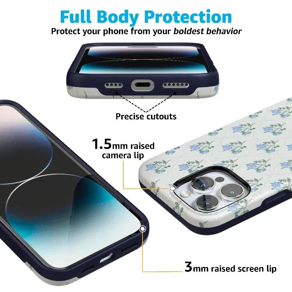 Vintage Garden | Blue Hydrangea Case