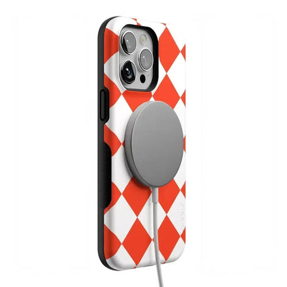 Red Checkerboard | High Contrast Design Case
