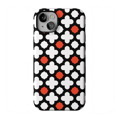 Red Lattice Tile | High Contrast Design Case