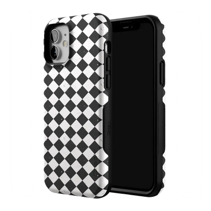 Salem's Hex | Black & White Checkered Case