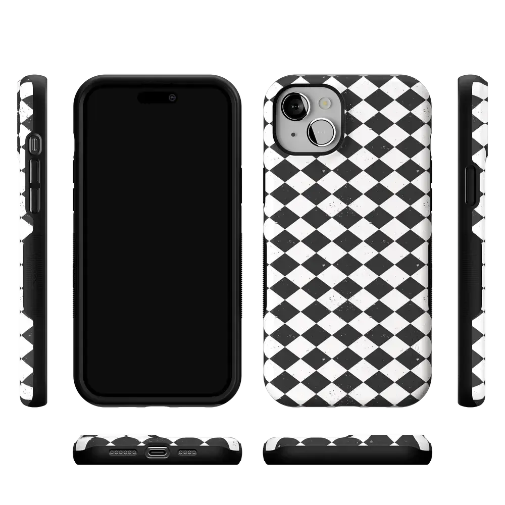 Salem's Hex | Black & White Checkered Case