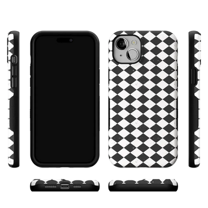 Salem's Hex | Black & White Checkered Case