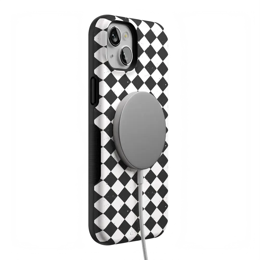 Salem's Hex | Black & White Checkered Case