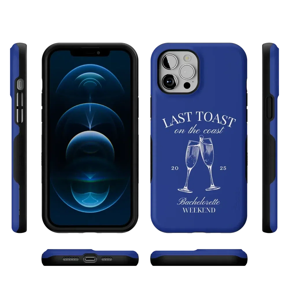Last Toast | Blue Coastal Bachelorette Case