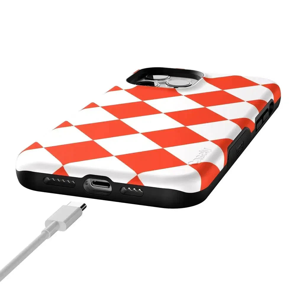 Red Checkerboard | High Contrast Design Case