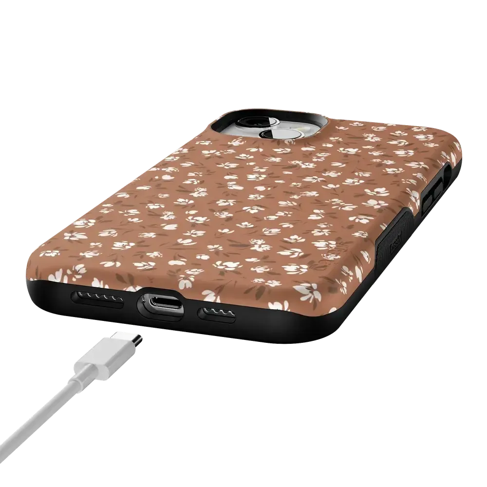 Mocha Meadow | Tiny Flowers Case