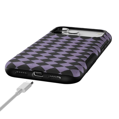 Midnight Hex | Purple Checkered Case