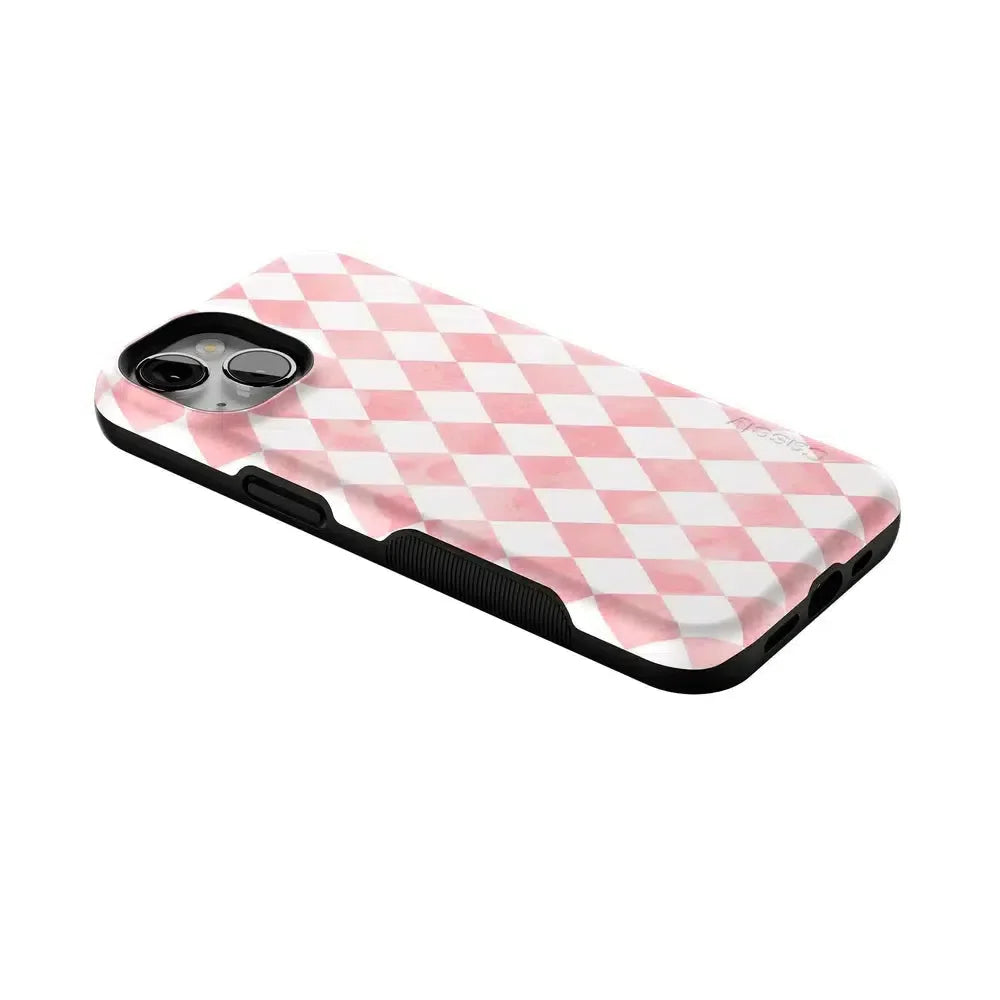 Queen of Diamonds | Pink Watercolor Case