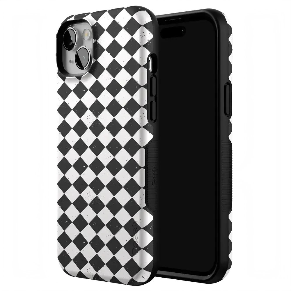 Salem's Hex | Black & White Checkered Case