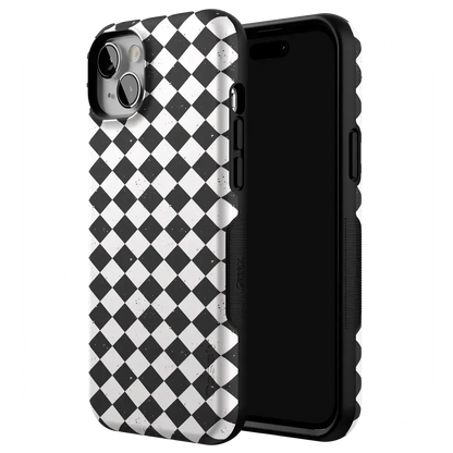 Salem's Hex | Black & White Checkered Case