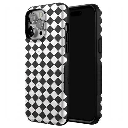 Salem's Hex | Black & White Checkered Case