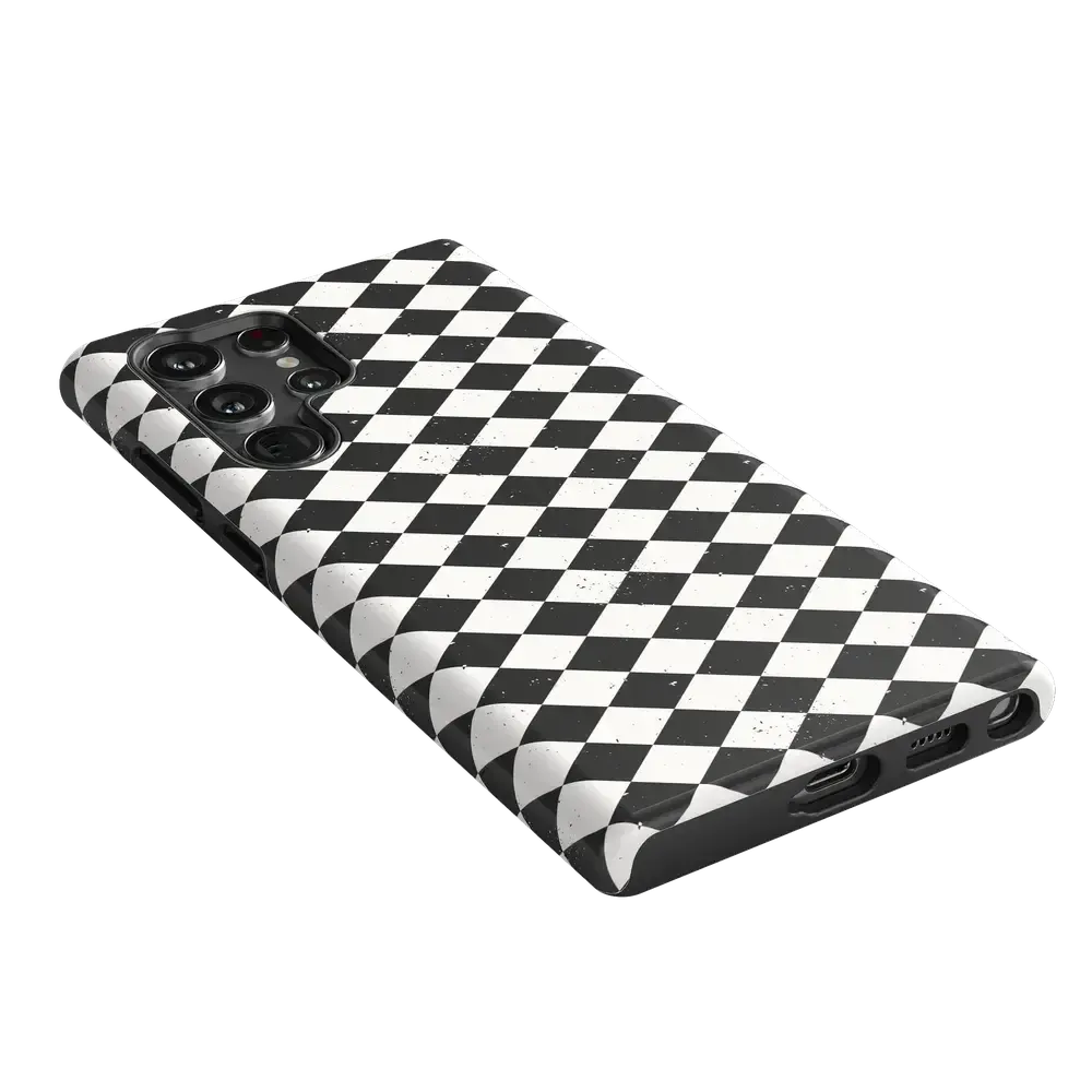 Salem's Hex | Black & White Checkered Case
