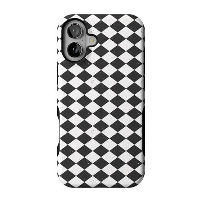 Salem's Hex | Black & White Checkered Case
