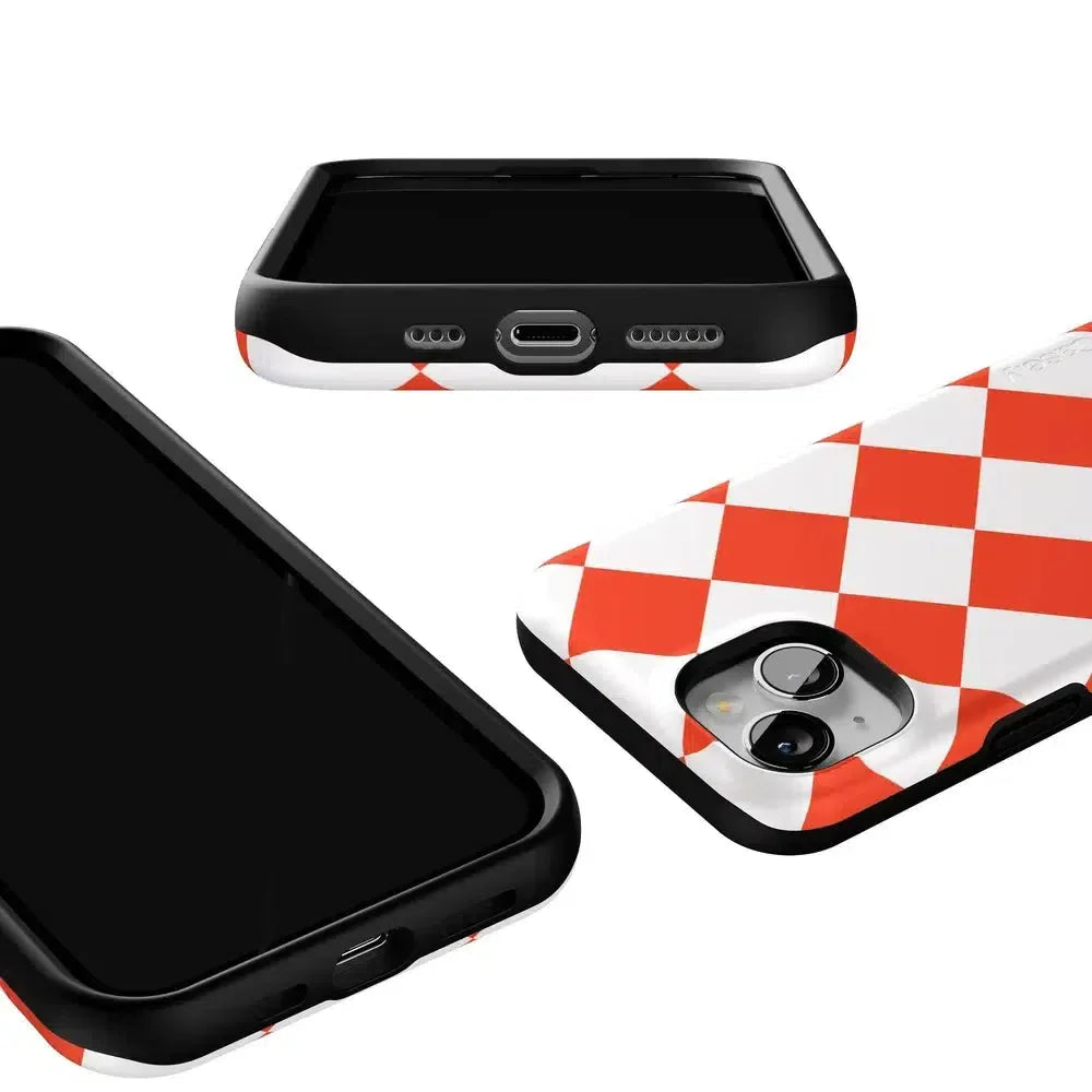 Red Checkerboard | High Contrast Design Case