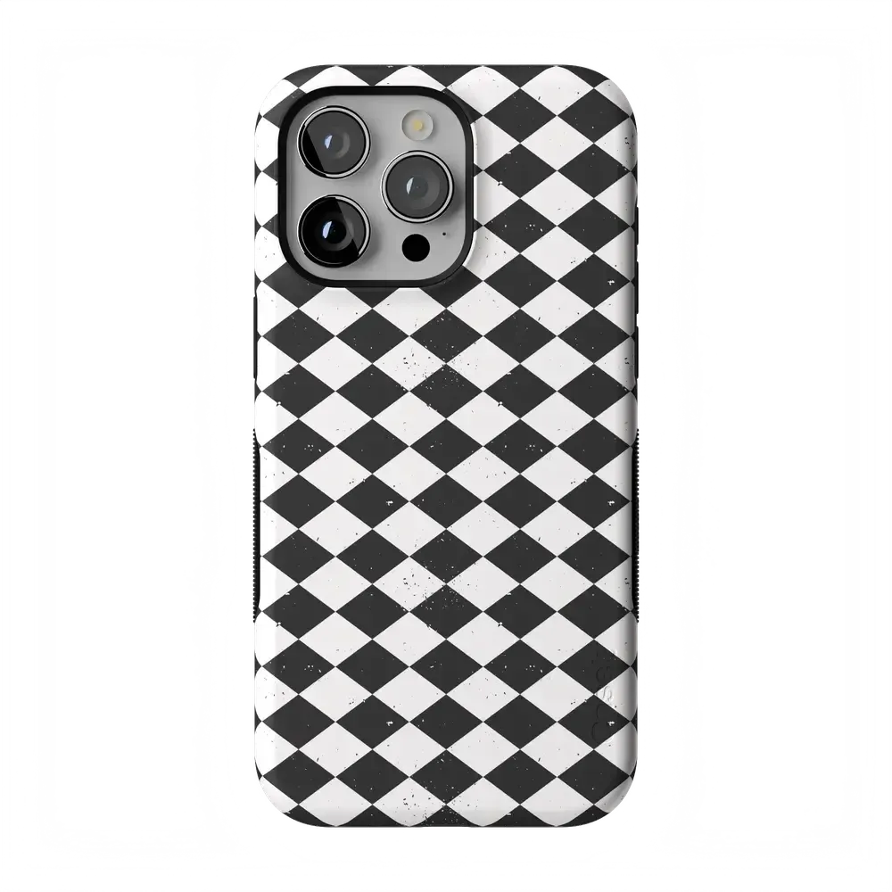 Salem's Hex | Black & White Checkered Case