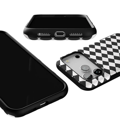 Salem's Hex | Black & White Checkered Case
