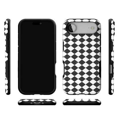 Salem's Hex | Black & White Checkered Case