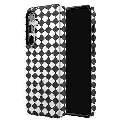 Salem's Hex | Black & White Checkered Case